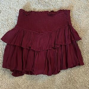 Maroon Skirt